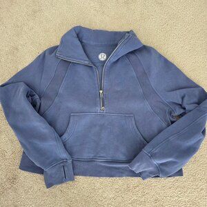 Scuba cropped funnel neck